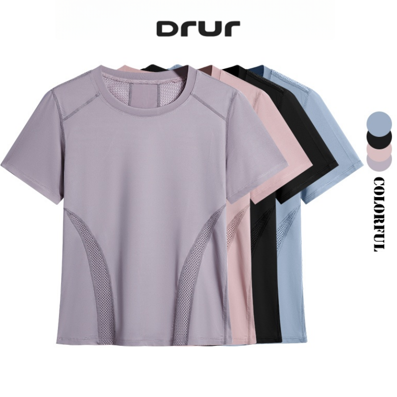 T Shirt Dry Fit - DRUR Letnia Lekka Koszulka do Biegania