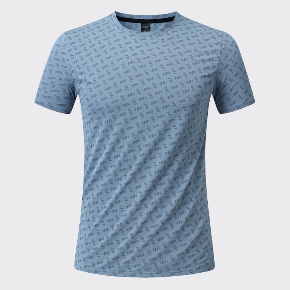 T Shirt Dry Fit - Letnia męska koszulka kompresyjna z nadrukiem,
