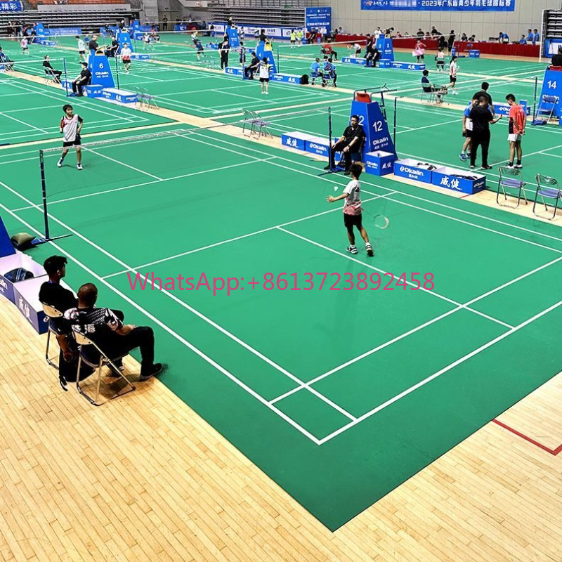 Mata podłogowa do badmintona,  – Badminton Hall recenzja i cena