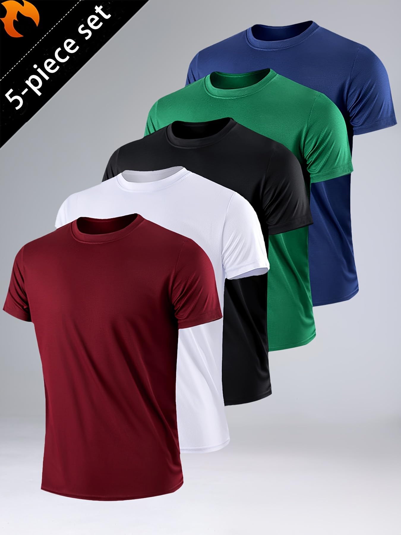 5-pak męskich koszulek sportow – T Shirt Dry Fit recenzja i cena