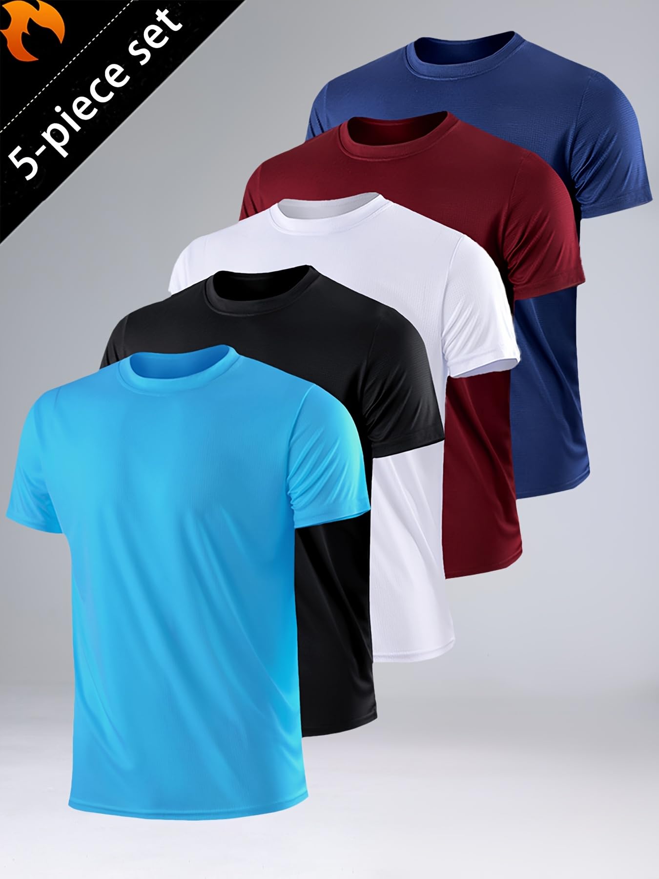 5-pak męskich koszulek sportow – T Shirt Dry Fit recenzja i cena